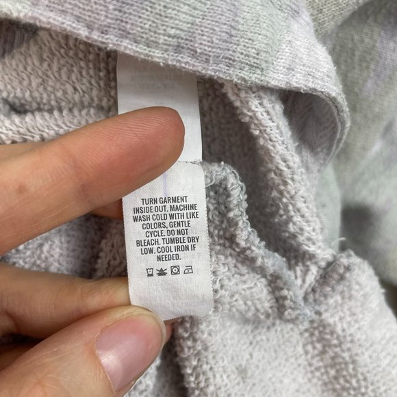 Aerie Oversized Camo Sweatshirt Size XL Green Muted Terry Loungewear Athleisure - Picture 9 of 10